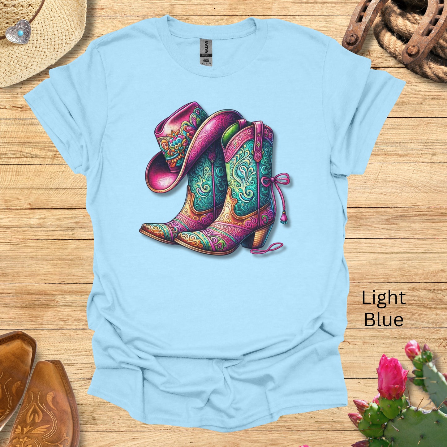 Fancy Cowgirl Boots and Hat T-Shirt