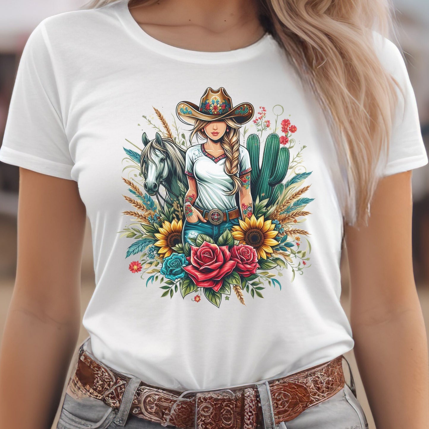 Floral Cowgirl T-Shirt