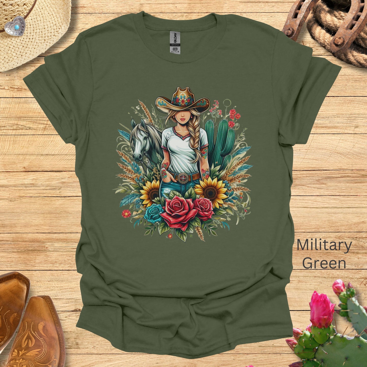 Floral Cowgirl T-Shirt