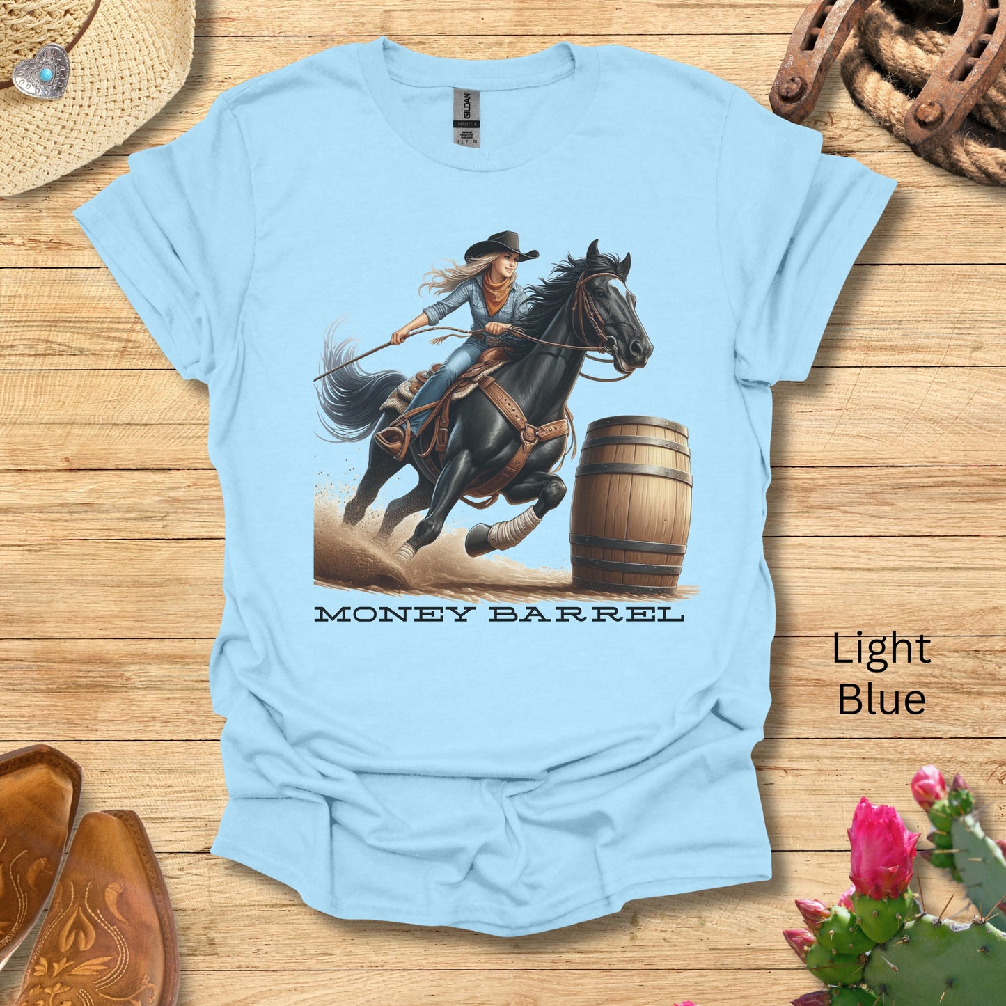 Money Barrel Cowgirl T-Shirt