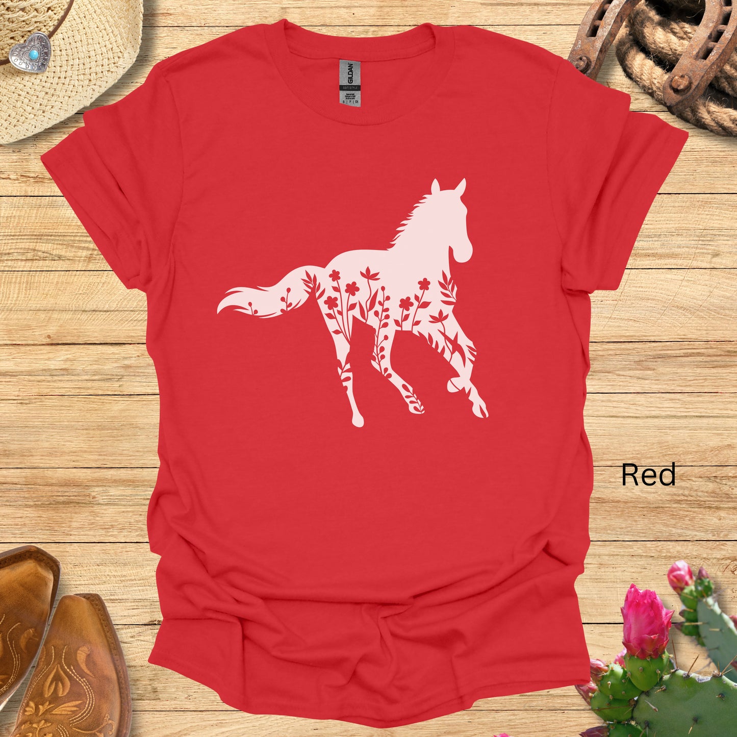 Wildflower Horse Graphic T-Shirt