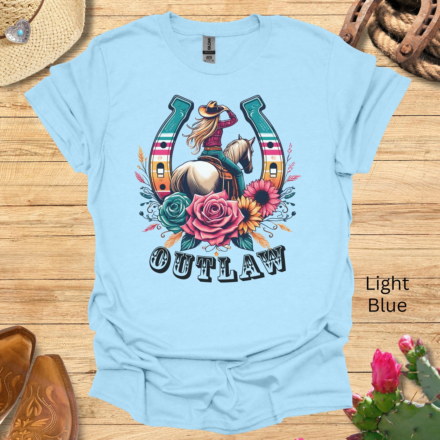 Outlaw Cowgirl Graphic T-shirt