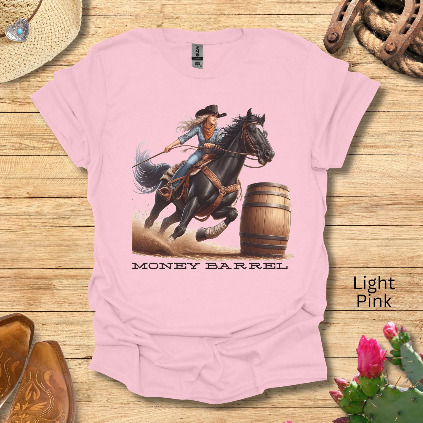 Money Barrel Cowgirl T-Shirt