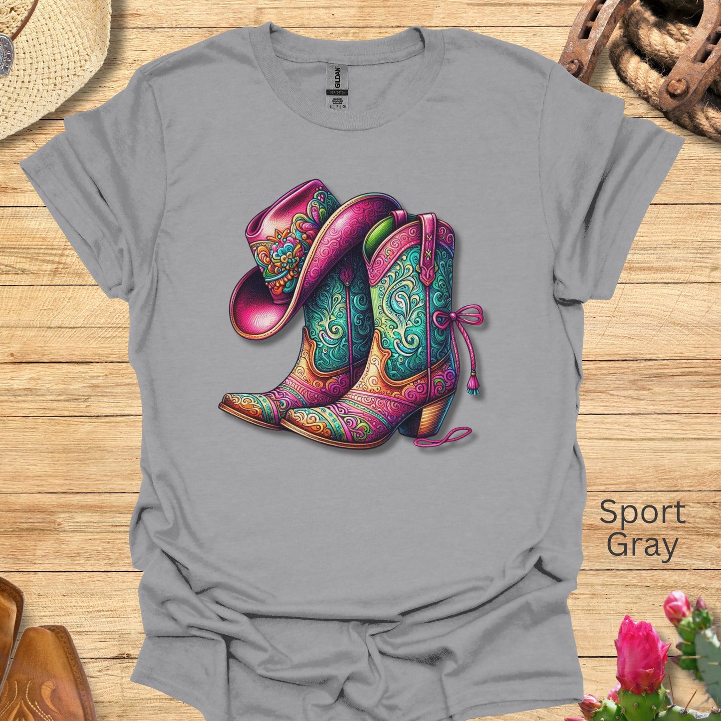 Fancy Cowgirl Boots and Hat T-Shirt