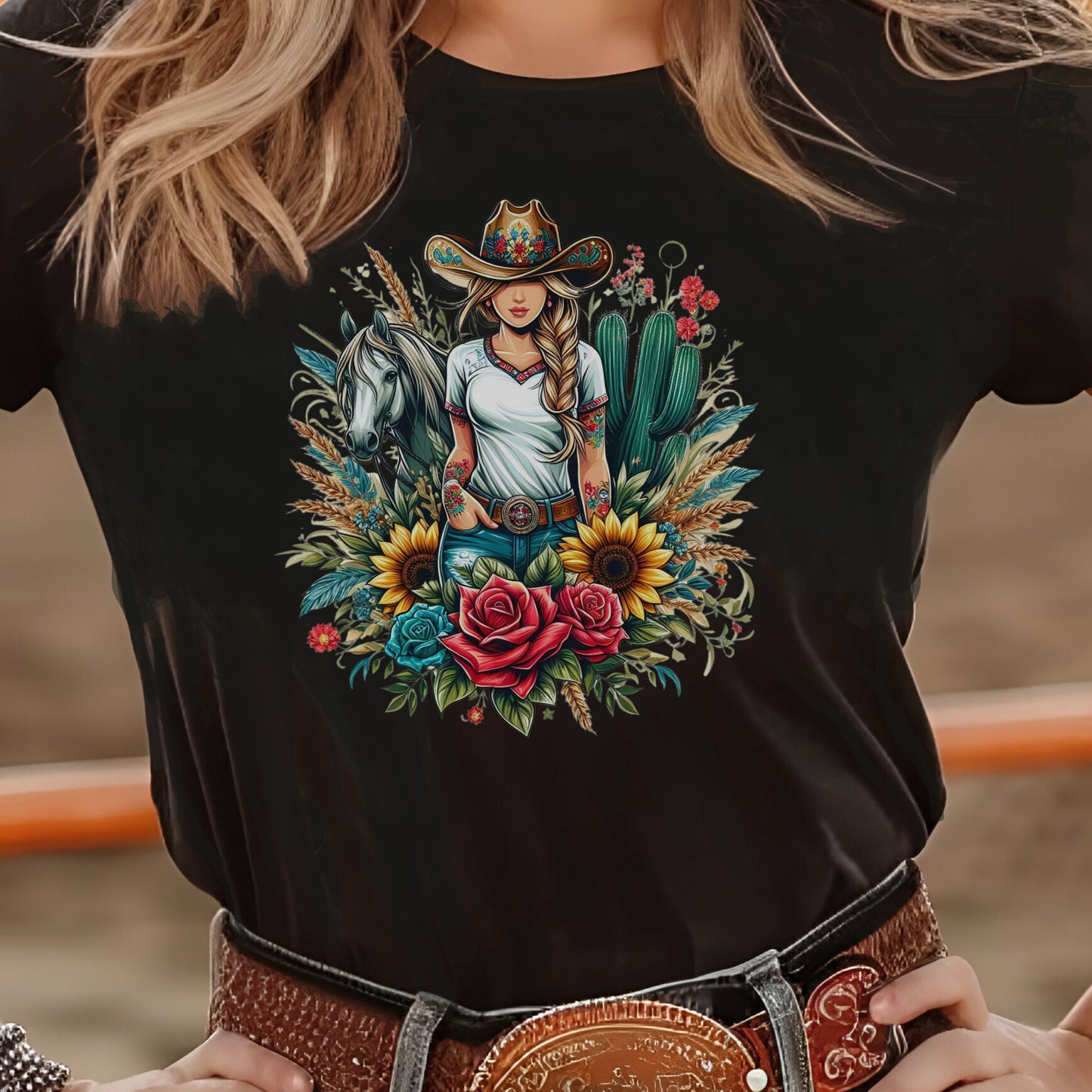 Floral Cowgirl T-Shirt