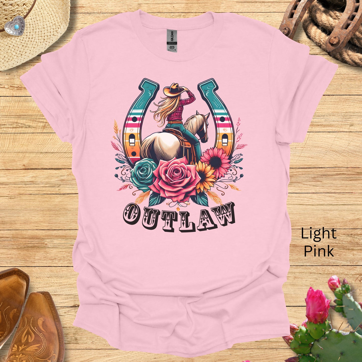 Outlaw Cowgirl Graphic T-shirt