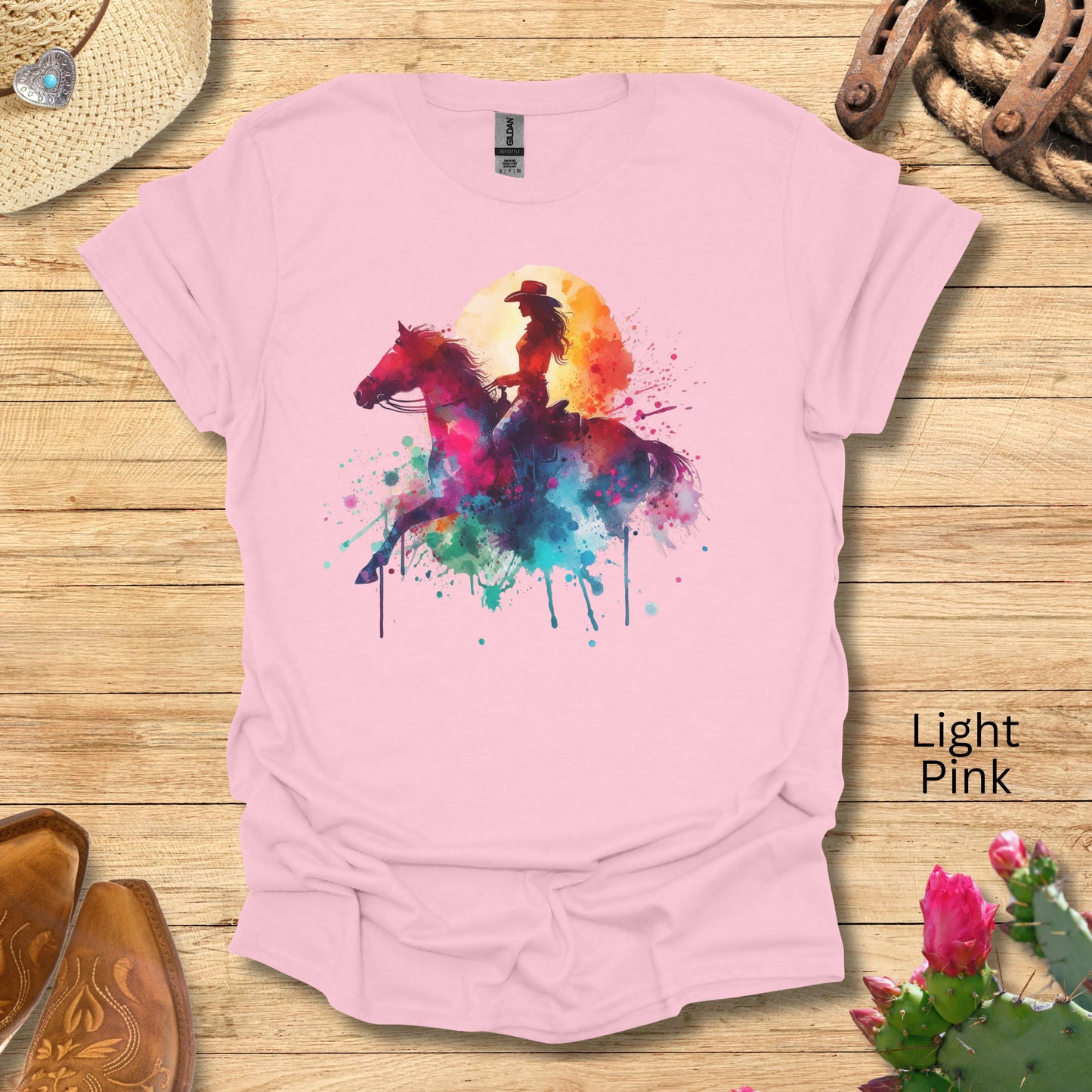 Cowgirl Watercolor Splash Shirt