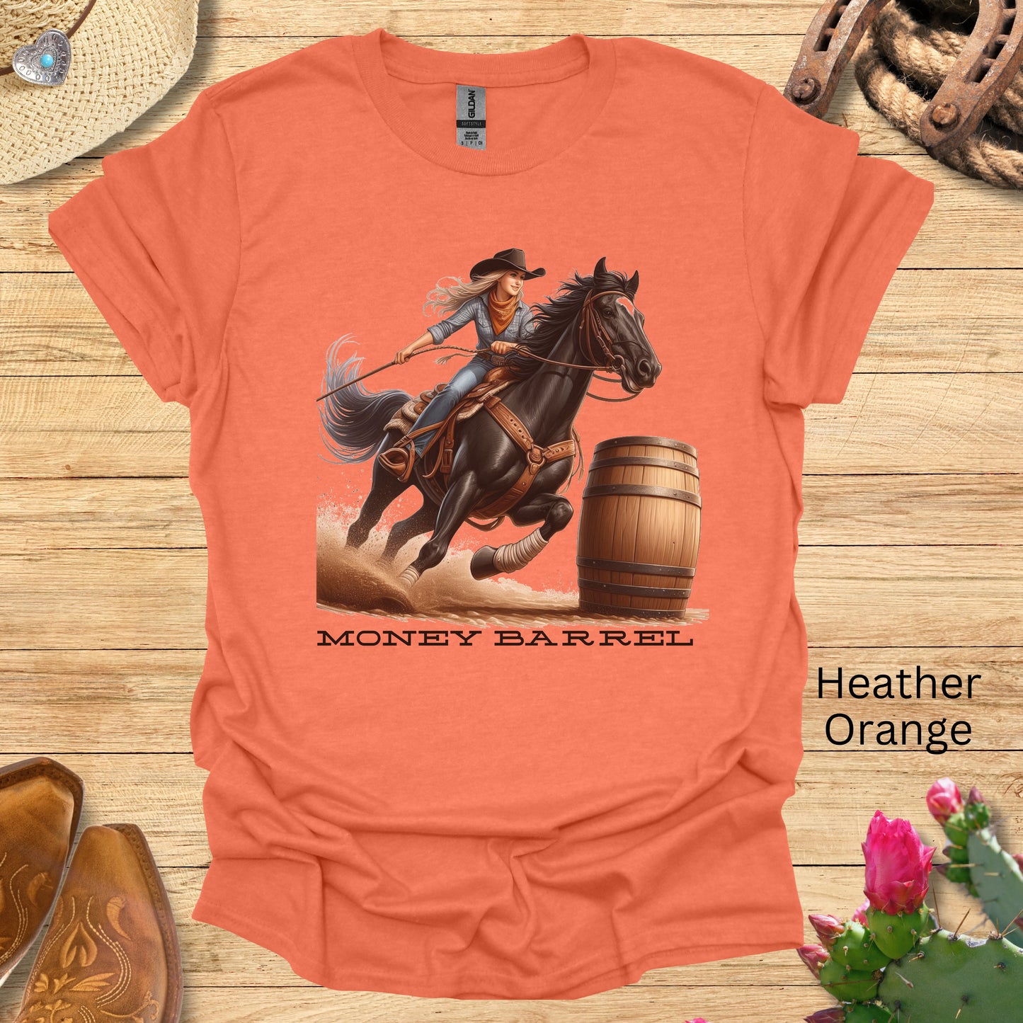 Money Barrel Cowgirl T-Shirt