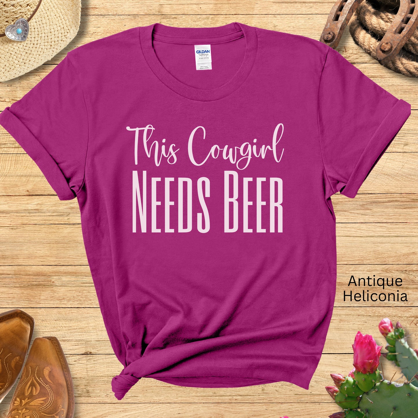 This Cowgirl Needs Beer Tshirt