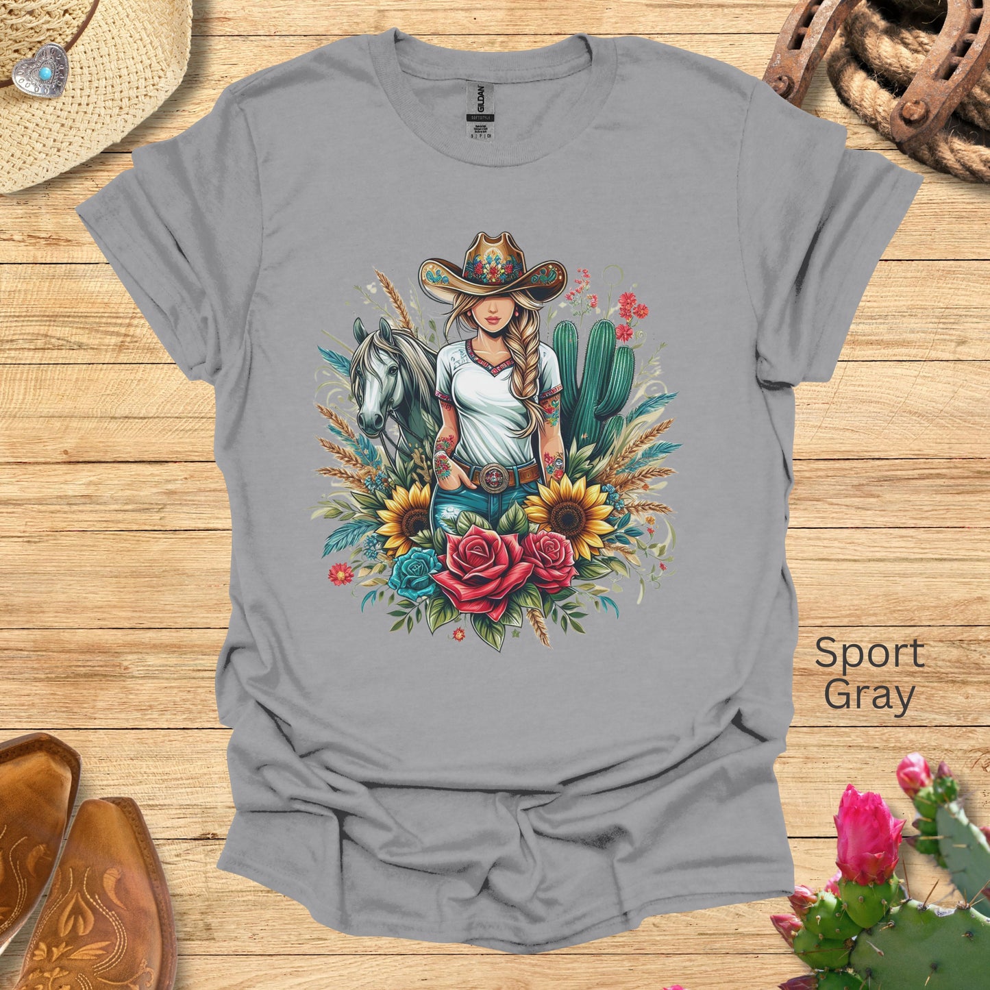 Floral Cowgirl T-Shirt