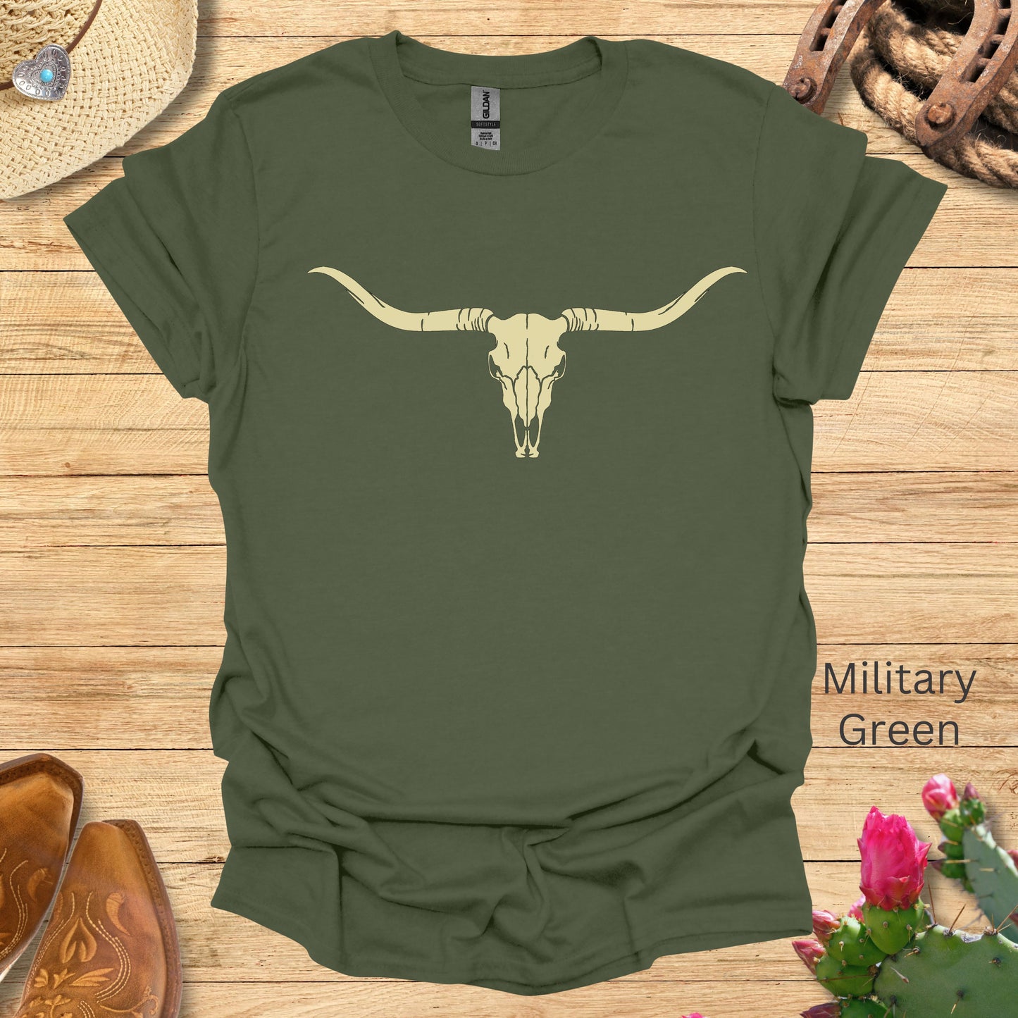 Longhorn Bull Skull T-Shirt