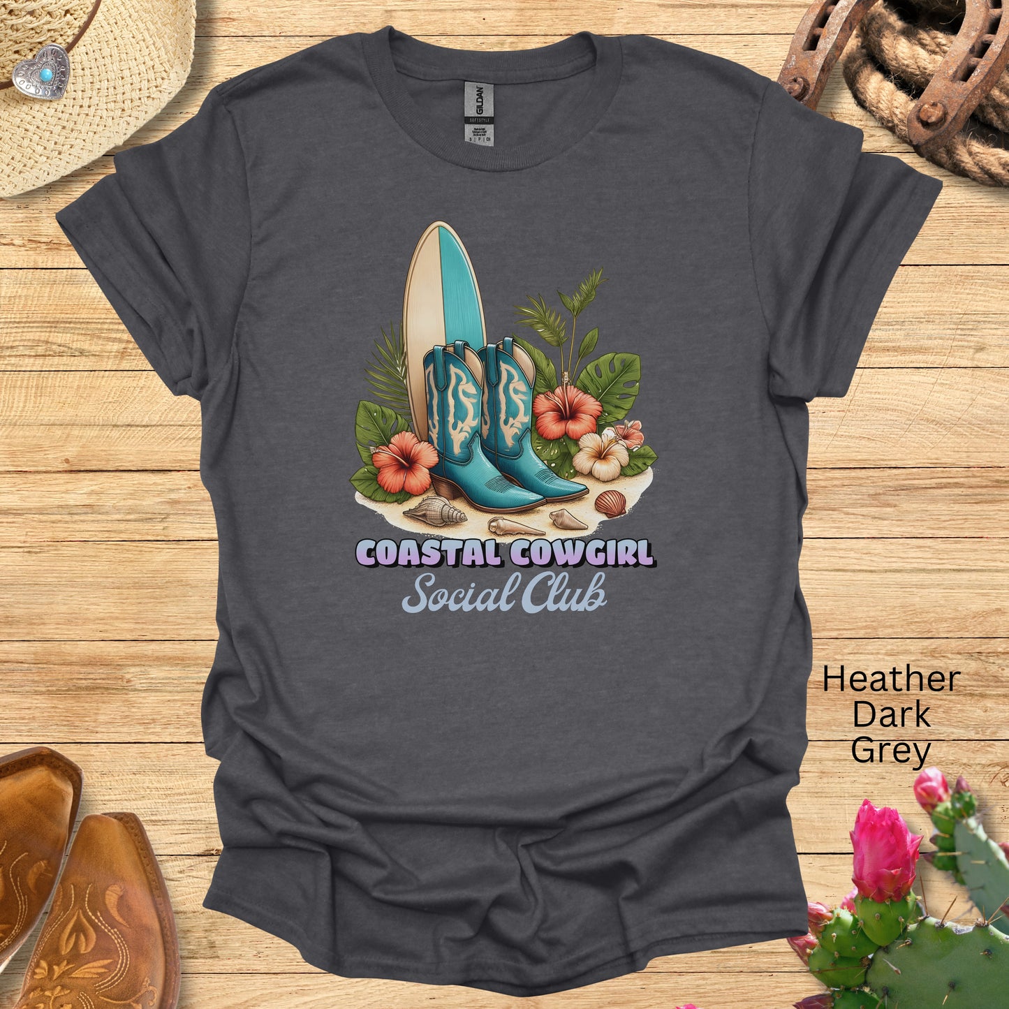 Coastal Cowgirl Surfing T-Shirt