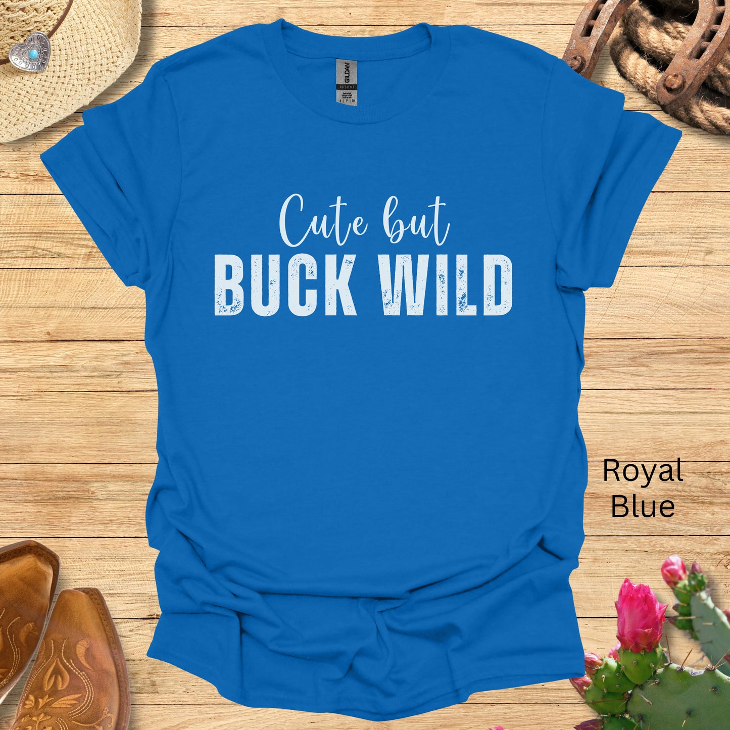 Cute Buck Wild Cowgirl T-Shirt