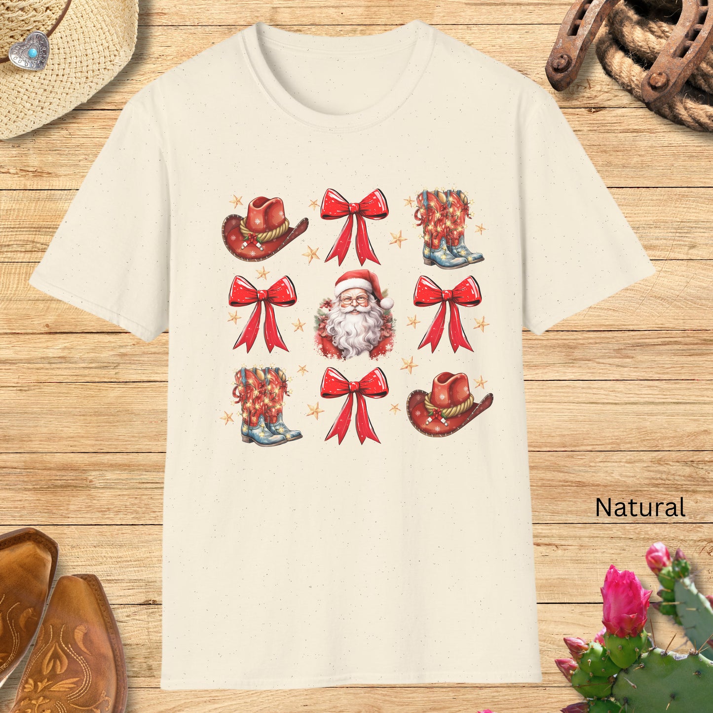 Coquette Cowgirl Christmas T-Shirt