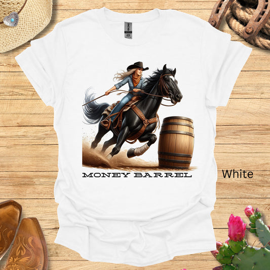 Money Barrel Cowgirl T-Shirt